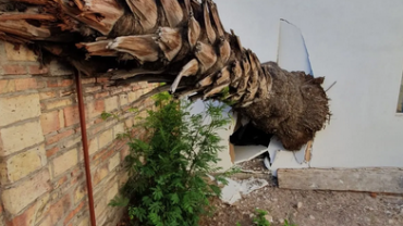 Fuertes vientos causan daños en vivienda de la Colonia Nueva