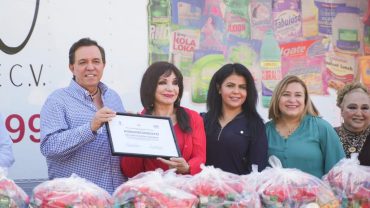 Empresa privada dona al DIF 2 toneladas de comida