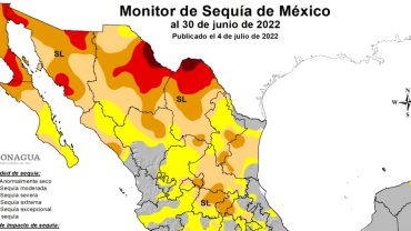 Conagua traza en el mapa estados con mayor sequía en el país
