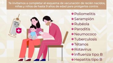 Consulta los puntos de vacunación para niños hasta los 9 años