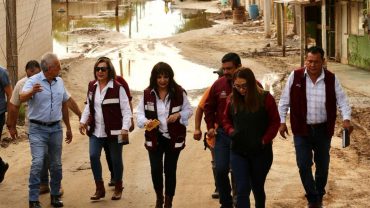 Alcaldesa realiza recorrido en el Valle tras daños por lluvias