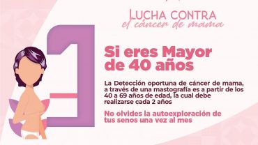 Inicia campaña de 1 mes contra el cáncer de mama